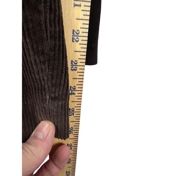 L.L. Bean Mens Brown Corduroy Pants Comfort Waist 42 Straight Retro Western 90s - Picture 6 of 14